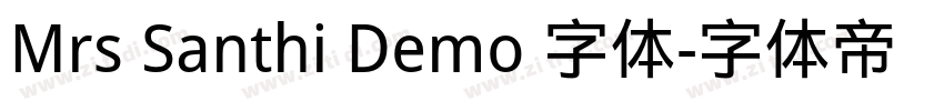 Mrs Santhi Demo 字体字体转换